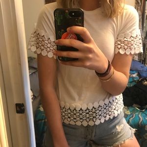 elevated white tee shirt (t-shirt)